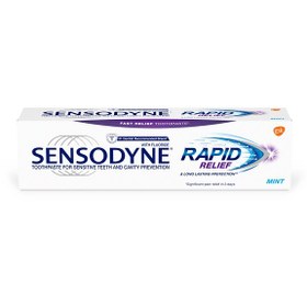 تصویر خمیر دندان تسکین دهنده درد سنسوداین مدل Rapid Relief Sensodyne Daily Rapid Relief Toothpaste 100ml