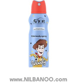 تصویر اسپری بدن کودک وودی اویور kids body sparay Avior woody
