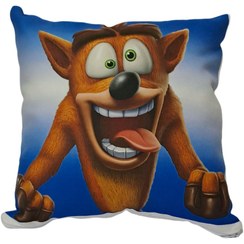 تصویر کوسن مخمل طرح crashbandicoot 
