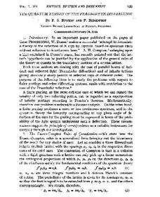 تصویر دانلود کتاب The Quantum Theory of the Fraunhofer Diffraction 1924 کتاب انگلیسی نظریه کوانتوم پراش Fraunhofer 1924