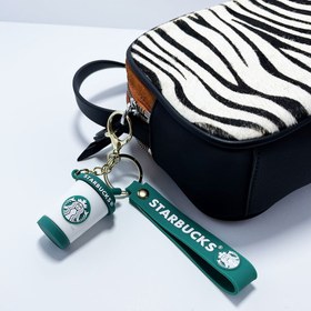 تصویر جاکلیدی استارباکس طرح لیوان کد 5 Starbucks silicone key chain