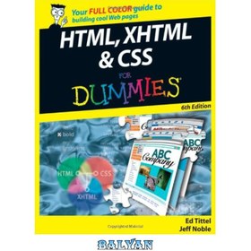 تصویر دانلود کتاب HTML, XHTML &amp; CSS For Dummies HTML، XHTML و CSS برای Dummies