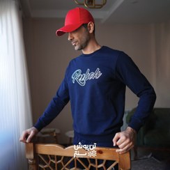 تصویر بلوز شلوار دورس مردانه TPC طرح ریبوک - سورمه‌ای بلوز شلوار دورس TPC سورمه‌ای