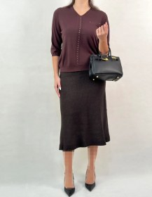 تصویر دامن بافت کلوش 