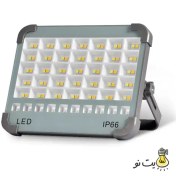 تصویر پروژکتور شارژی سولار ۳۰۰ وات IP66 