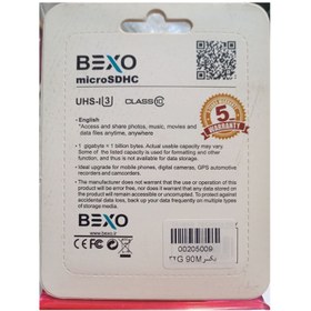 تصویر رم میکرو BEXO کارت حافظه Micro SD بکسو مدل 32 GB u3 90mb 600x کلاس 10 استاندارد UHS-I U3 ظرفیت 32GB