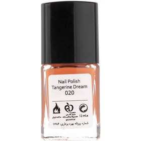 تصویر لاک ناخن بادوام این لی 020-نارنجی روشن inlay nail polish