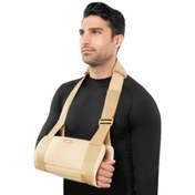 تصویر آویز دست آتل دار سما طب پاکان کد 3018 - رنگ:کرم - سایز:L 