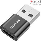 تصویر تبدیل otg USB به USB-C تایپ سی Yesido یسیدو GS09 