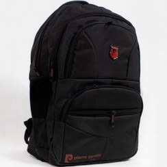 تصویر کوله پشتی مشکی قرمز Pierre Cardin مدل 1930 