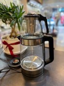 تصویر چای ساز گوسونیک مدل GST-766 ظرفیت ۱.۸ لیتر با کتری شیشه‌ای 