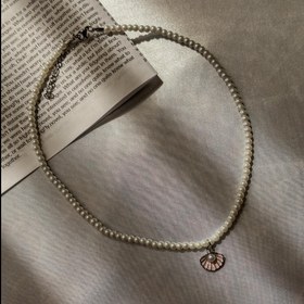 تصویر گردنبند صدف مرواریدی 