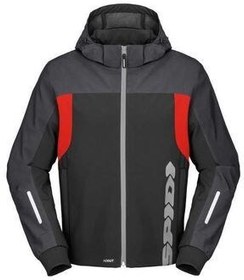 تصویر موتور ژاکت Hoodie H2Out Ii قرمز سیاه اسپیدی Spidi 