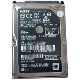 تصویر هارد لپ تاپ اینترنال اچ جی اس تی مدل HGST HTS541010A9E662ظرفیت 1ترابایت 