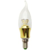 تصویر لامپ ال ای دی 5 وات زد اف آر مدل شمعی اشکی پایه E14 رنگ طلایی 