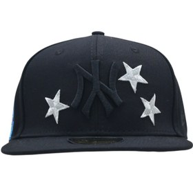 تصویر کلاه کپ فیت بک مشکی NY 