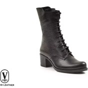 تصویر نیم بوت زنانه چرم کد (7113) 