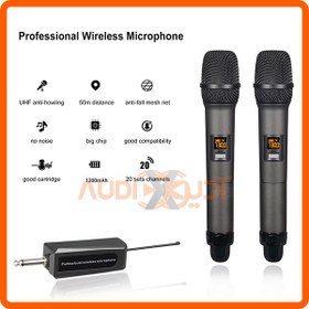 تصویر میکروفن بیسیم 2 کانال فونیکس PHOENIX PH-10000 Microphone Phoenix PH-10000