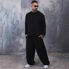 تصویر ست بلوز و اسلش مردانه بگ استایل کد 2878 - (مشکی) 