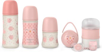 تصویر ست نوزادی Bonhomia Suavinex شیشه شیر سایز مختلف به همراه پستونک و انبار غذا Suavinex, Welcome Baby Gift for Newborns