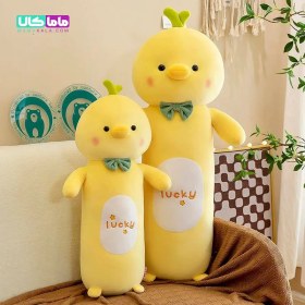 تصویر عروسک جوجه پاپیونی بالشتی Chicken bow tie pillow doll