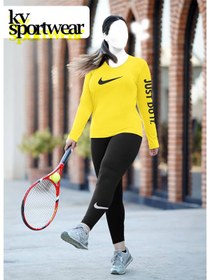 تصویر تیشرت شلوار آستین بلند بیگ سایز زنانه Nike Womens big size long sleeve tshirt from Nike