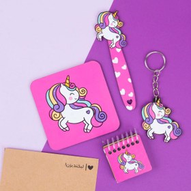 تصویر ست لوازم تحریر یونیکورن 