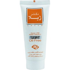 تصویر کرم ضد آفتاب دکتر ژیلا فاقد چربی بی رنگ 65 گرمی SPF30 Doctor jila sunscreen oil free SPF30 cream 65 gr