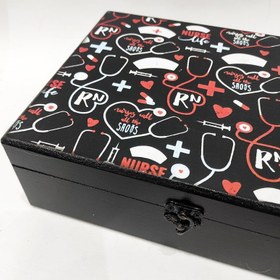 تصویر جعبه کمک های اولیه چوبی طرح فانتزی 