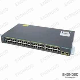 تصویر سوئیچ سیسکو مدل WS-C2960-48TT-L استوک Cisco WS-C2960-48TT-L 48Port Switch Stock