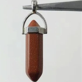 تصویر آویز سنگ دلربا نارنجی (مدل گلکسی) 