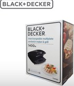 تصویر اسنک ساز بلک اند دکر مدل ۴۰۸۰ دوکاره هم گریل و هم اسنک ساز 4080black&decker