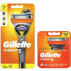 تصویر خود تراش مردانه ژیلت (Gillette) مدل Fusion 5 به همراه تیغ یدک 