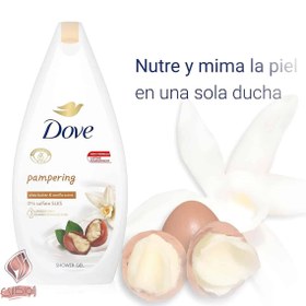 تصویر شامپو بدن داو حاوی شی باتر با رایحه وانیل <br> BODY WASH DOVE SHEA BUTTER AND VANILLA SCENT 