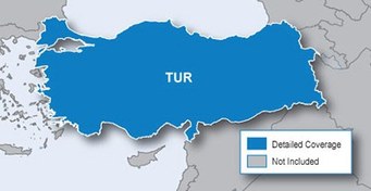 تصویر نقشه اورجینال گارمین کشور ترکیه 2024 