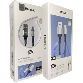 تصویر کابل شارژ هانروکس مدل C50 طول 1 متر | Hanrox Cable C50 1 (m) 