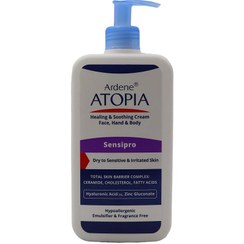 تصویر کرم مرطوب کننده و التیام بخش بدن آتوپیا آردن پوست خشک و حساس 500 Sensipro Healing And Soothing Cream Ardene Atopia