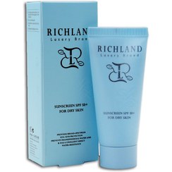 تصویر ضد آفتاب بی رنگ پوست خشک ریچلند richland sunscreen for dry skin