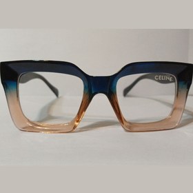 تصویر عینک سلین همراه کاور و دستمال رایگان رنگبندی پاییز 2025 - بژ عسلی Celine Glasses