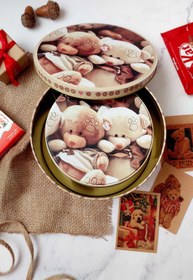 تصویر قوطی فلزی تدی ۲ عددی 