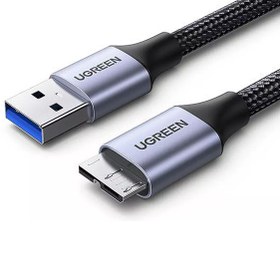 تصویر کابل هارد یو اس بی به میکرو یو اس بی یک متری یوگرین Ugreen US374 80793 USB to Micro USB 3.0 hard disk drive cable 