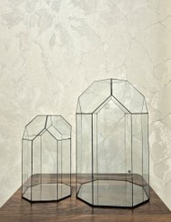 تصویر شیشه تراریوم مدل اورانوس سایز بزرگ 