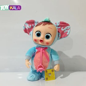 تصویر عروسک دختر موزیکال کرای‌بیبی آبی مدل لالا 30 سانتیمتر Musical Blue Cry Babies Magic Tears Doll LALA Model – 30 cm