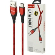 تصویر کابل شارژ type-C هیسکا مدل LX-289 طول 1 متر / 2.4A Hiska LX-289 2.4A 1m Type-C Cable