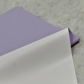 تصویر کاغذ ضدآب گل آرایی بسته ۲۰ برگی دو رنگ سفید-بنفش مدل qxoy-02 