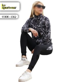 تصویر ست سویشرت شلوار ورزشی زنانه کد 009 womens sweatshirt and sports pants set code 009