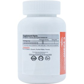 تصویر روغن ماهی 1000میلی گرم امگا3 کارن 60 سافت ژل Fish Oil 1000mg Omega-3 Karen 60Softgels