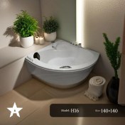 تصویر وان حمام Sarin سایز 140*140 