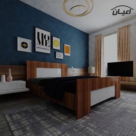 تصویر تختخواب دو نفره اعیان مدل FH364(ارسال با باربری.هزینه ارسال پس کرایه) 