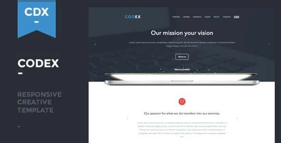 خرید و قیمت دانلود قالب HTML تک صفحه ای Codex | ترب